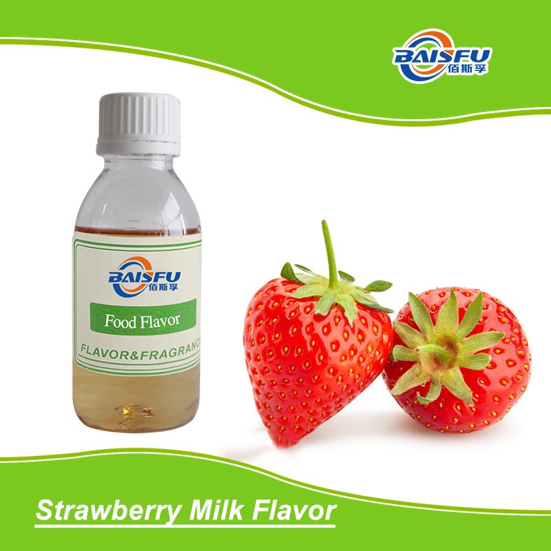 High Purity Food Flavor Strawberry Milk Flavor Water Soluble For Beverage Biscuit Candy